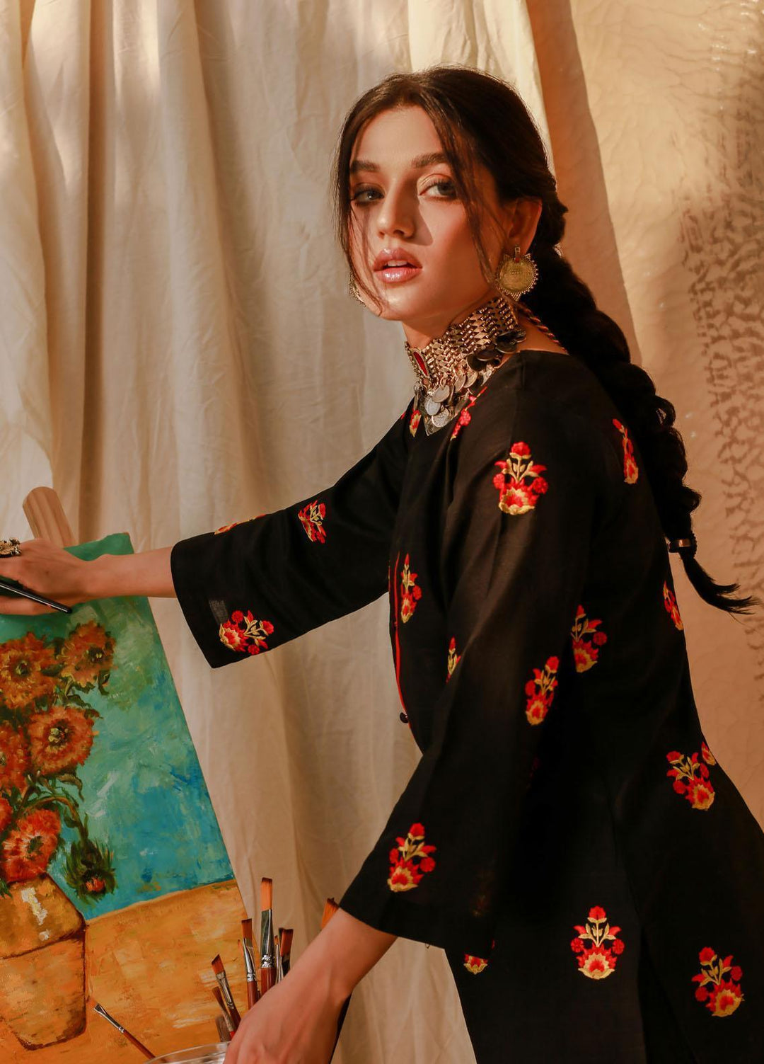 Soffio Casual Pret  Khaddar 2 Piece Suit SPK7012B
