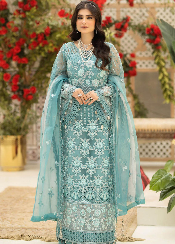 Imrozia Premium Embroidered Organza Suits Unstitched 3 Piece IMP23FL L-262 Odette - Luxury Collection