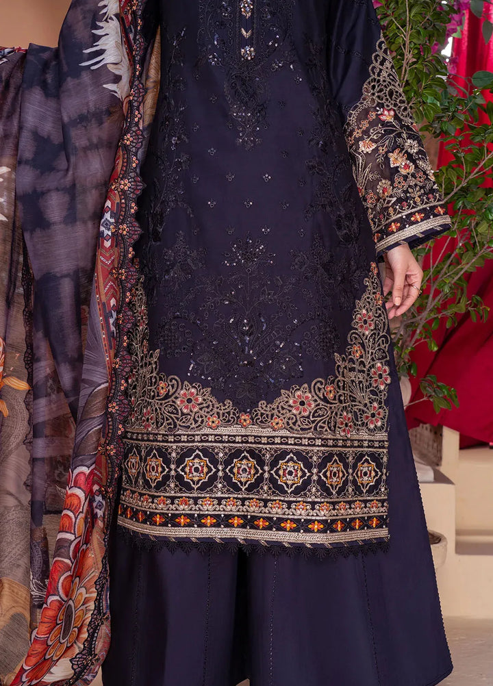 Imrozia Premium Pret Embroidered Viscose Silk 3 Piece Suit IP-112 Nisha