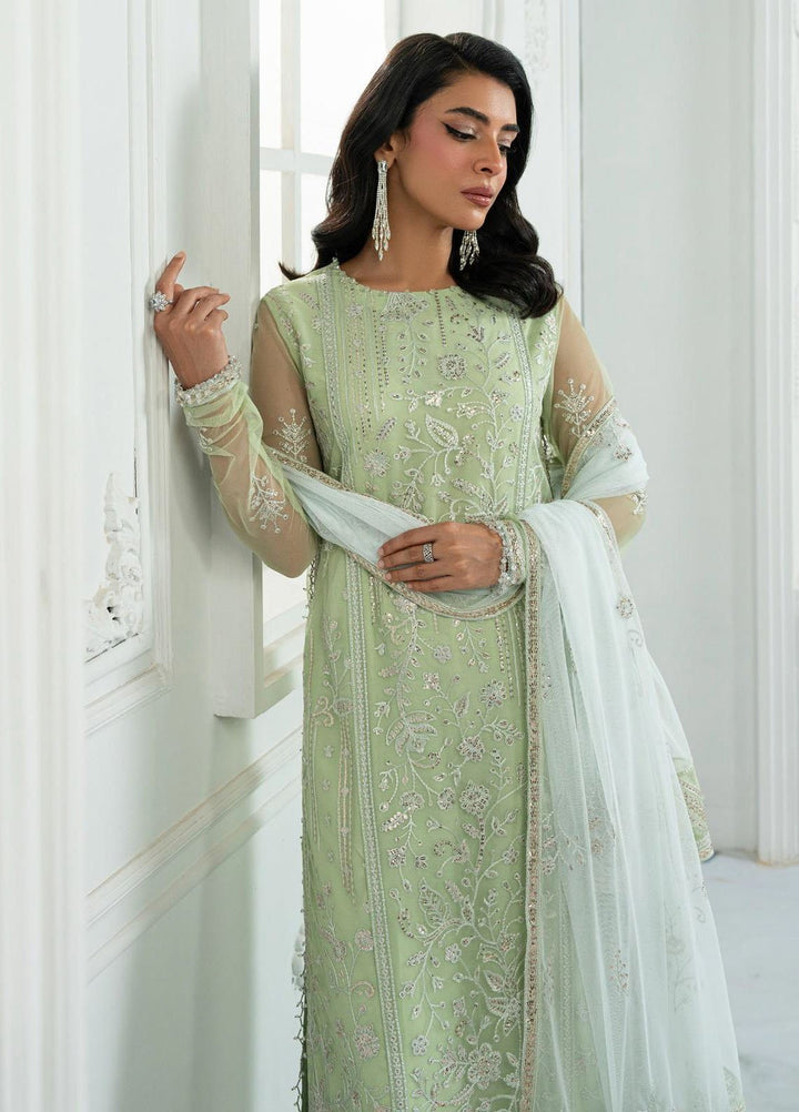 Inara by Zarif Embroidered Net Suits Unstitched 3 Piece ZF25IF ZRI-04 Yasmin - Formals Collection