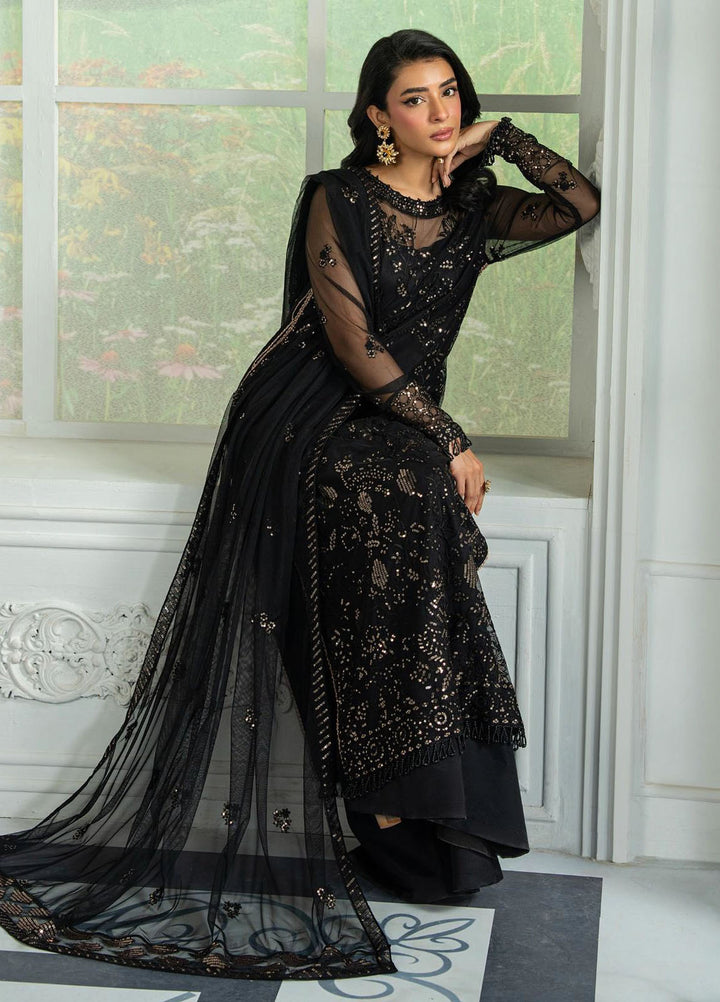 Inara by Zarif Embroidered Net Suits Unstitched 3 Piece ZF25IF ZRI-05 Beyza - Formals Collection