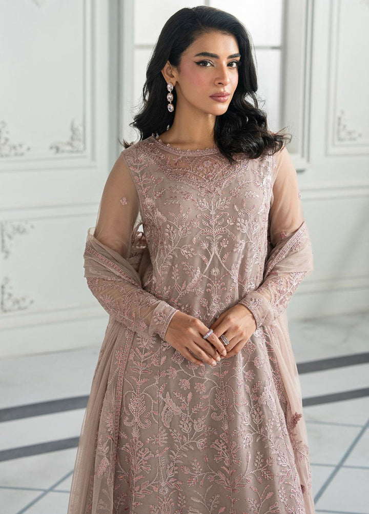 Inara by Zarif Embroidered Net Suits Unstitched 3 Piece ZF25IF ZRI-06 Hayda - Formals Collection