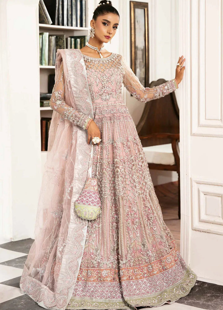 Inayat By Ajr Embroidered Net Suit Unstitched 3 Piece AJR24IWD-05 Rosabella - Formal Collection