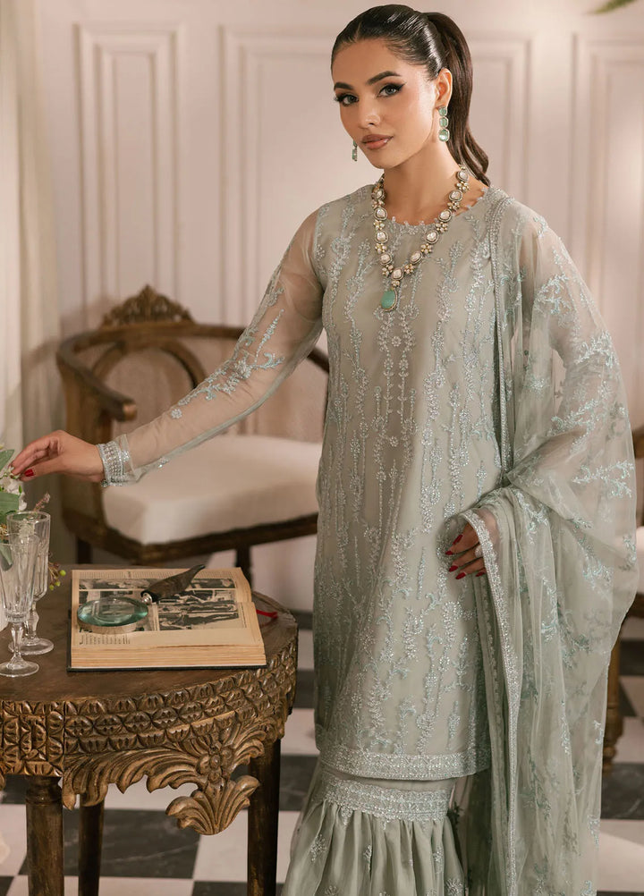 Inayat By Zarif Embroidered Net Suit Unstitched 3 Piece ZF24I ZRI-02 Gulzaar - Formal Collection