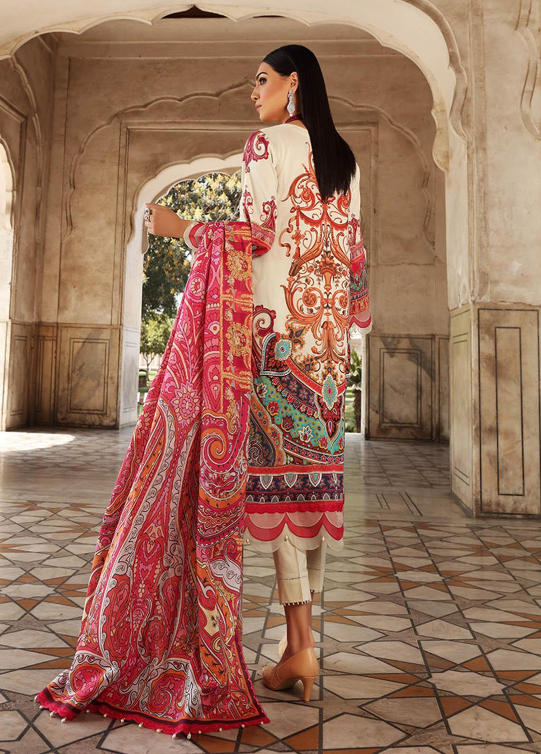 Inayat by Afsaneh Embroidered Lawn Suits Unstitched 3 Piece AFH21I AMBREEN - Eid Collection