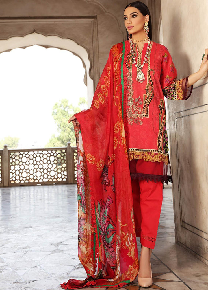 Inayat by Afsaneh Embroidered Lawn Suits Unstitched 3 Piece AFH21I MEHAK - Eid Collection