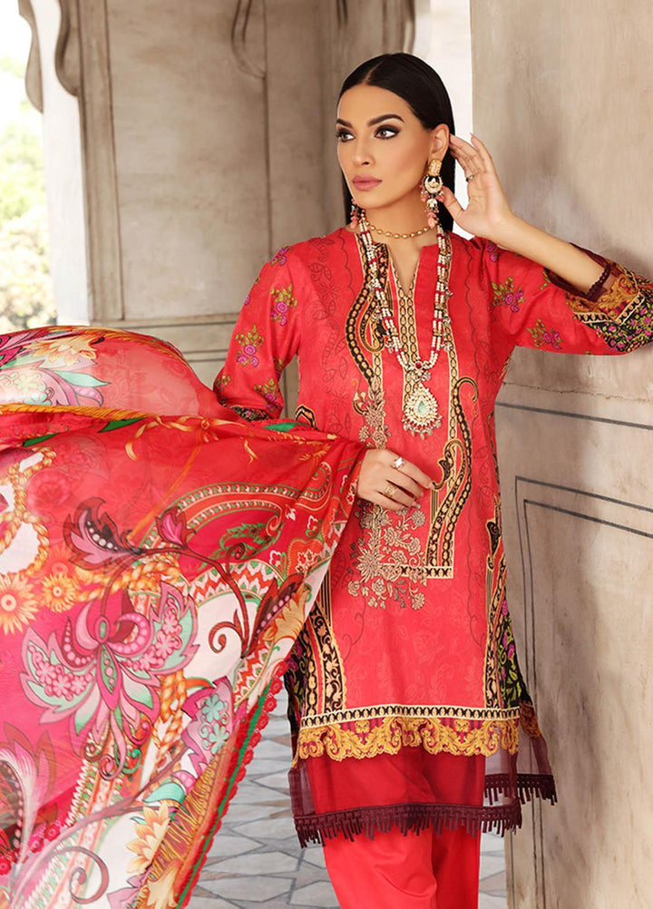 Inayat by Afsaneh Embroidered Lawn Suits Unstitched 3 Piece AFH21I MEHAK - Eid Collection
