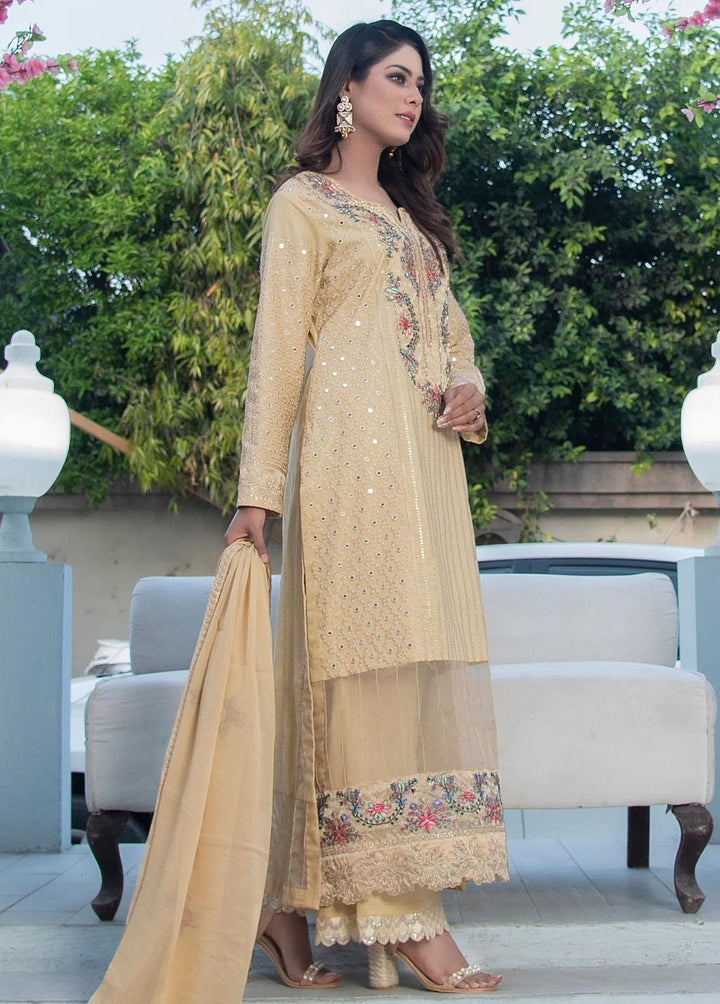 Insiya Clothing Embroidered Lawn Suits Unstitched 3 Piece INS23E 01 RAHAT - Eid Collection