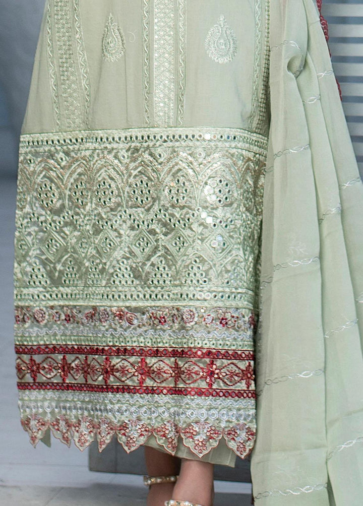 Insiya Clothing Embroidered Lawn Suits Unstitched 3 Piece INS23E 06 CHAEN - Eid Collection