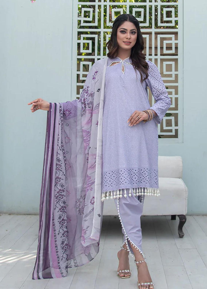 Insiya Clothing Embroidered Lawn Suits Unstitched 3 Piece INS23E 07 AMAN - Eid Collection