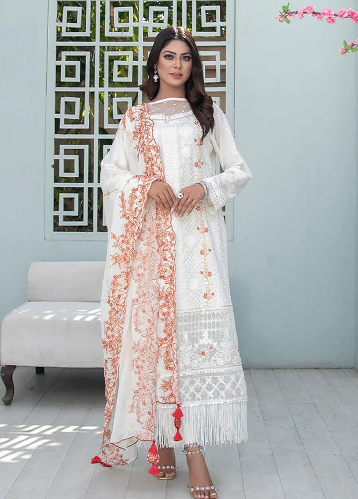 Insiya Clothing Embroidered Lawn Suits Unstitched 3 Piece INS23E 08 SUKOON - Eid Collection