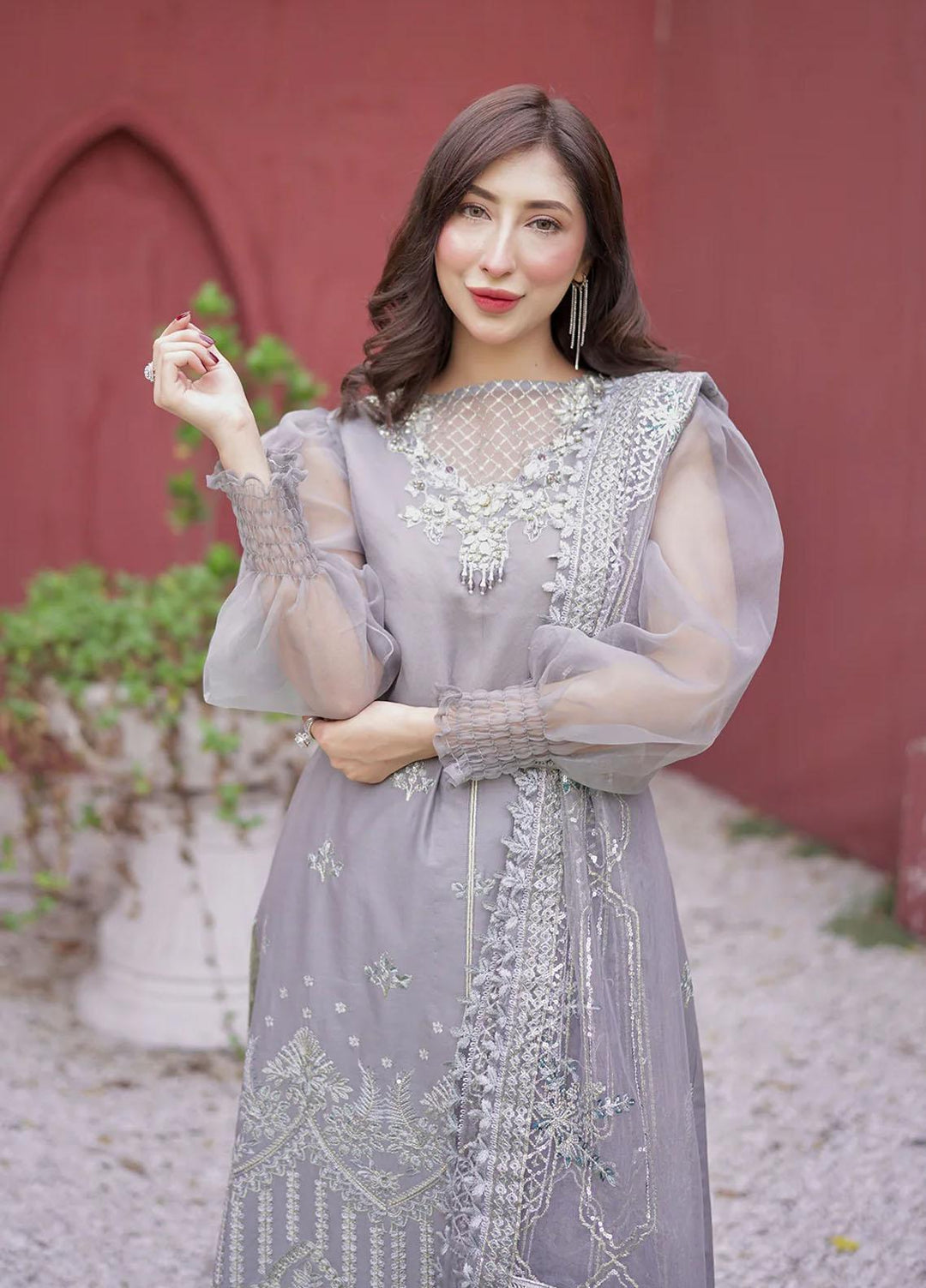 Insiya Clothing Embroidered Lawn Suits Unstitched 3 Piece INS23LE Design 104 - Eid Collection