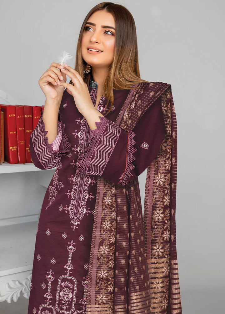 Insiya Clothing Embroidered Lawn Suits Unstitched 3 Piece INS23ME 05 - Eid Collection