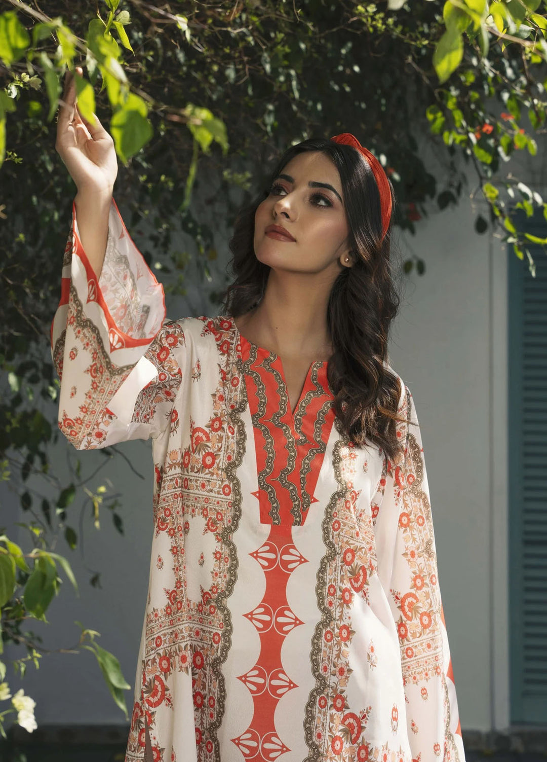 Ira by Miras Pret Printed Silk 2 Piece Suit Kaia