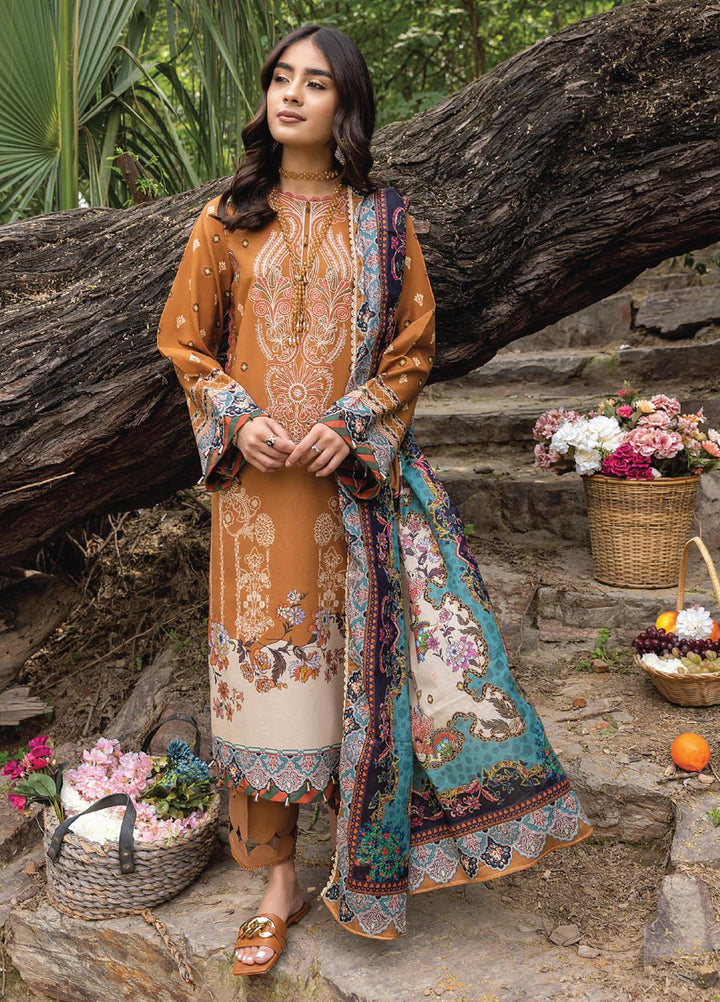 Iris By Humdum Embroidered Lawn Suits Unstitched 3 Piece HD23I D-01 - Summer Collection