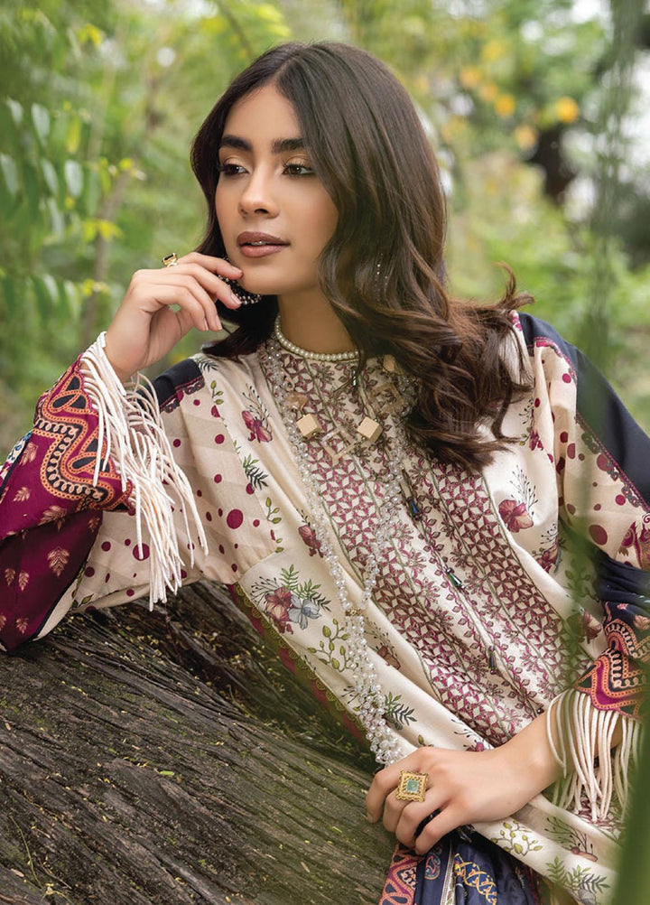 Iris By Humdum Embroidered Lawn Suits Unstitched 3 Piece HD23I D-04 - Summer Collection