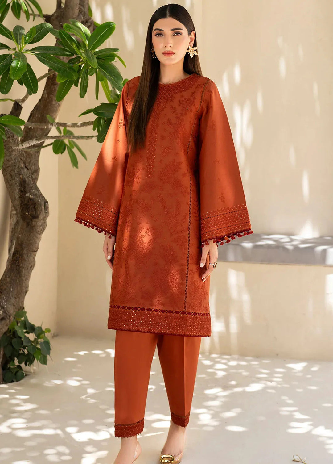 Iris By Jazmin Embroidered Lawn Suits Unstitched 3 Piece JZ24I D5 - Summer Collection