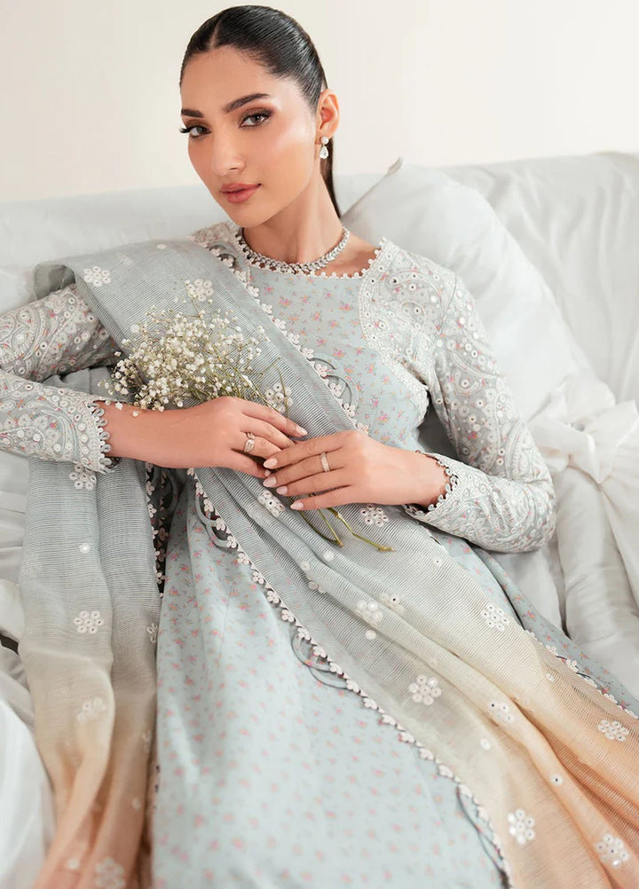 Iris by Jazmin Embroidered Lawn Suits Unstitched 3 Piece JZ25IL D-04 - Summer Collection