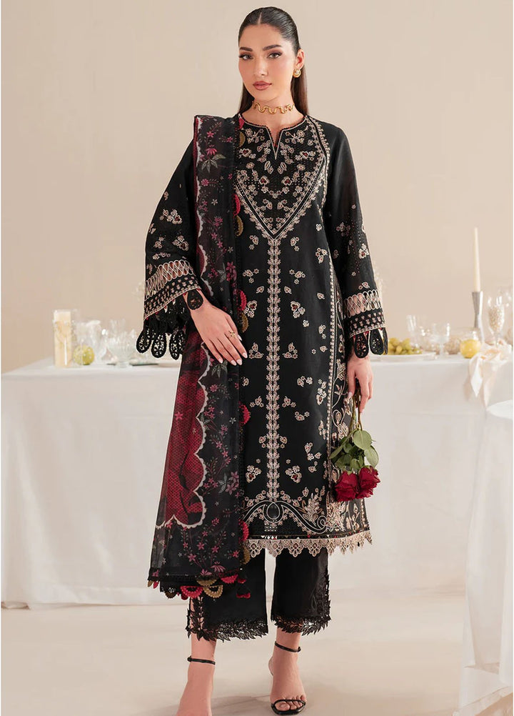 Iris by Jazmin Embroidered Lawn Suits Unstitched 3 Piece JZ25IL D-07 - Summer Collection