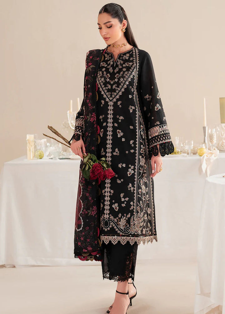 Iris by Jazmin Embroidered Lawn Suits Unstitched 3 Piece JZ25IL D-07 - Summer Collection