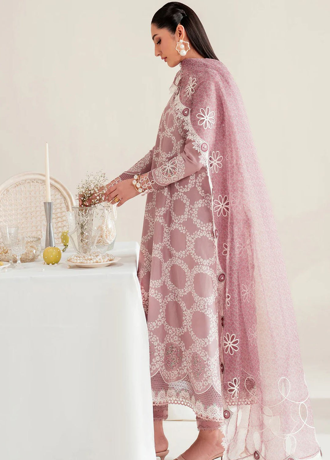 Iris by Jazmin Embroidered Lawn Suits Unstitched 3 Piece JZ25IL D-10 - Summer Collection