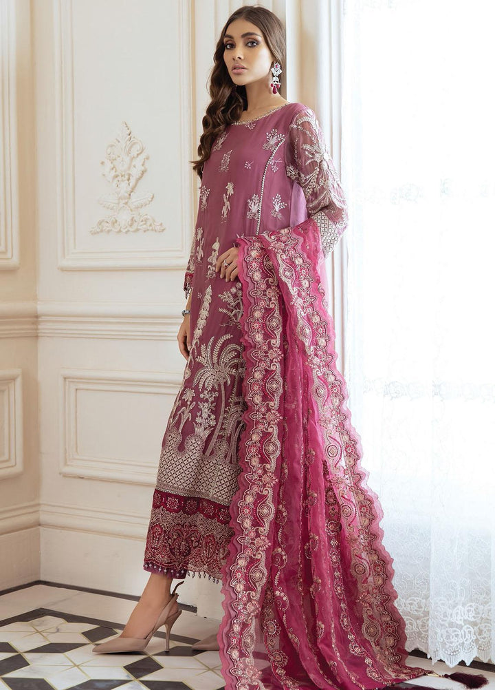 Isfahan by Xenia Formals Embroidered Chiffon Suits Unstitched 3 Piece XF21IF 01-GULL YAAS - Luxury Collection