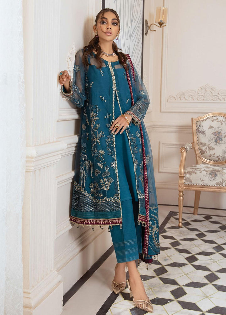 Isfahan by Xenia Formals Embroidered Net Suits Unstitched 3 Piece XF21IF 03-DILKASH - Luxury Collection