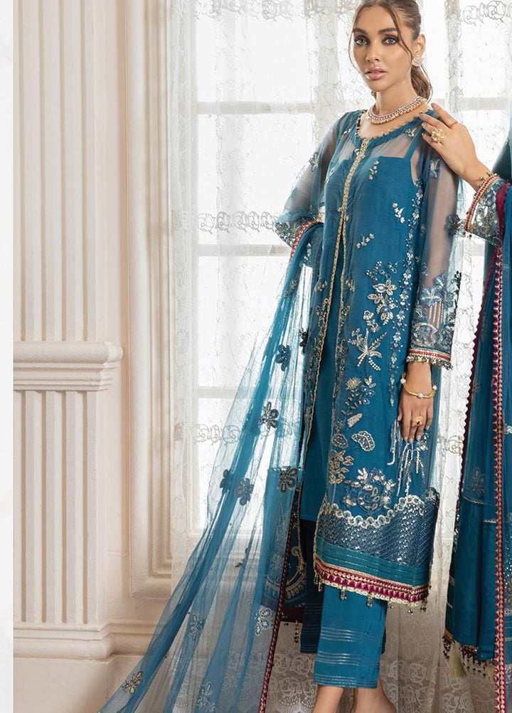 Isfahan by Xenia Formals Embroidered Net Suits Unstitched 3 Piece XF21IF 03-DILKASH - Luxury Collection