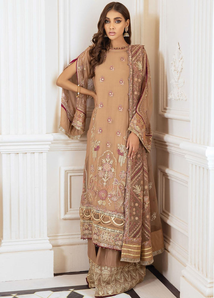 Isfahan by Xenia Formals Embroidered Chiffon Suits Unstitched 3 Piece XF21IF 06-MENNAL - Luxury Collection