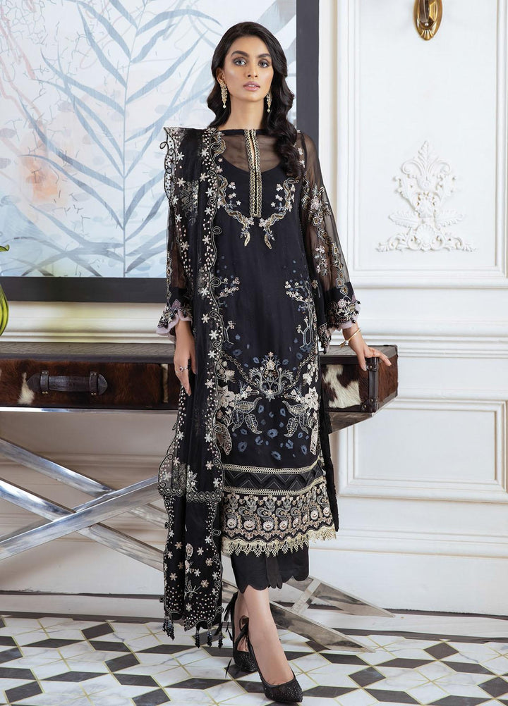 Isfahan by Xenia Formals Embroidered Chiffon Suits Unstitched 3 Piece XF21IF 08-BAHAR - Luxury Collection