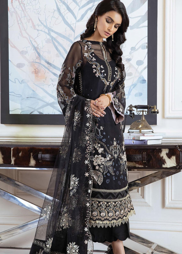 Isfahan by Xenia Formals Embroidered Chiffon Suits Unstitched 3 Piece XF21IF 08-BAHAR - Luxury Collection
