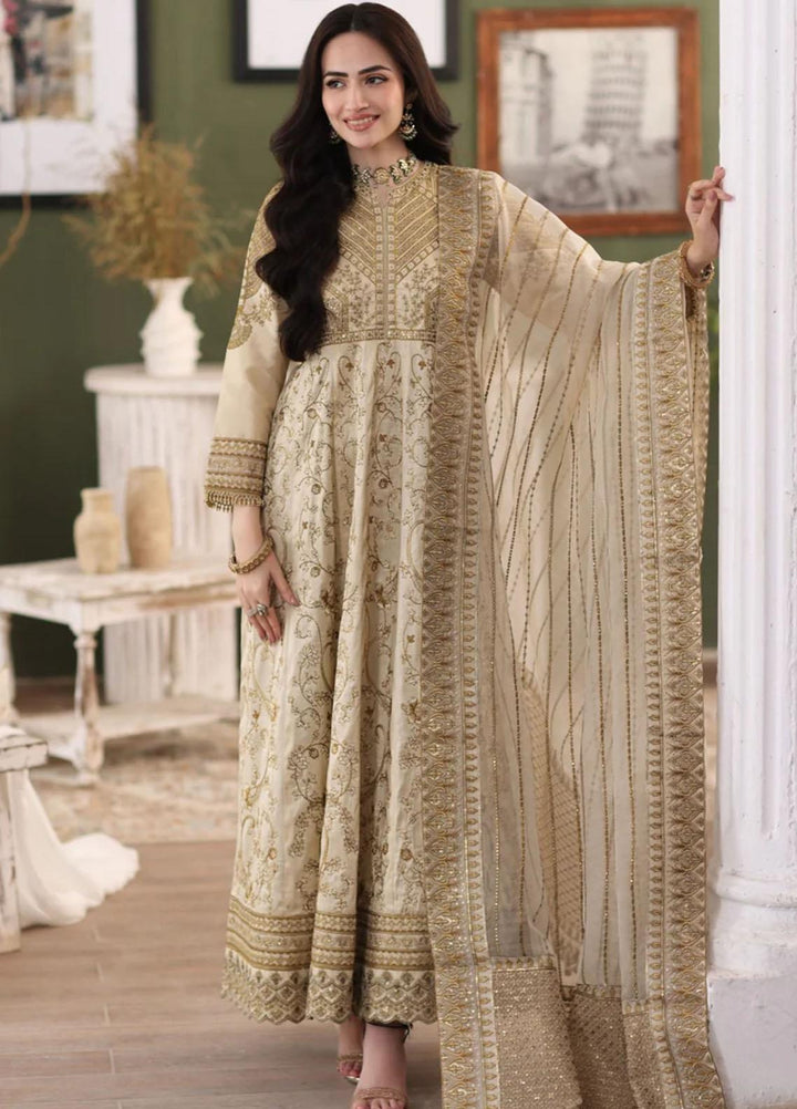 Ishq Aatish By Mohagni Embroidered Raw Silk Suits Unstitched 2 Piece MG23IA MGS-10 Nawara - Luxury Collection