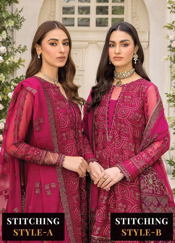Ishya By Xenia Formals Embroidered Chiffon Suits Unstitched 3 Piece XE23I Fabeha - Luxury Collection