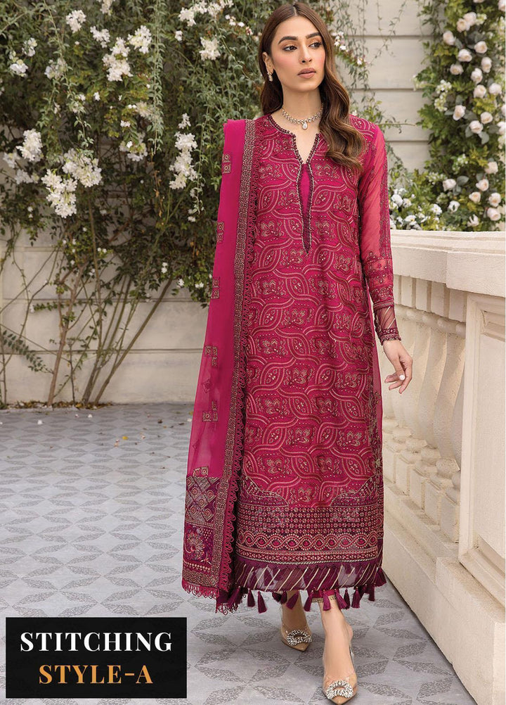Ishya By Xenia Formals Embroidered Chiffon Suits Unstitched 3 Piece XE23I Fabeha - Luxury Collection
