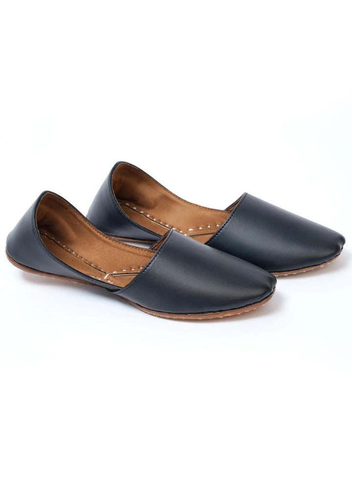 Istor Leather   Khussa IST-140-KW-PLAIN BLACK