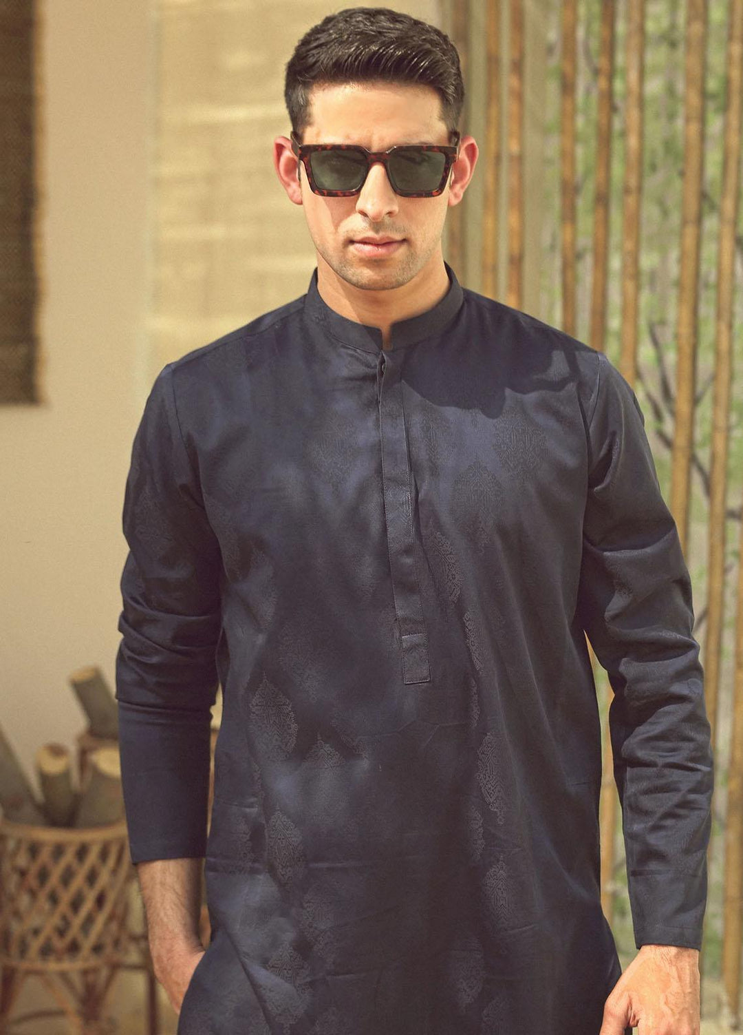 Istor Cotton Formal Kurta for Men -  NAVY IST-77