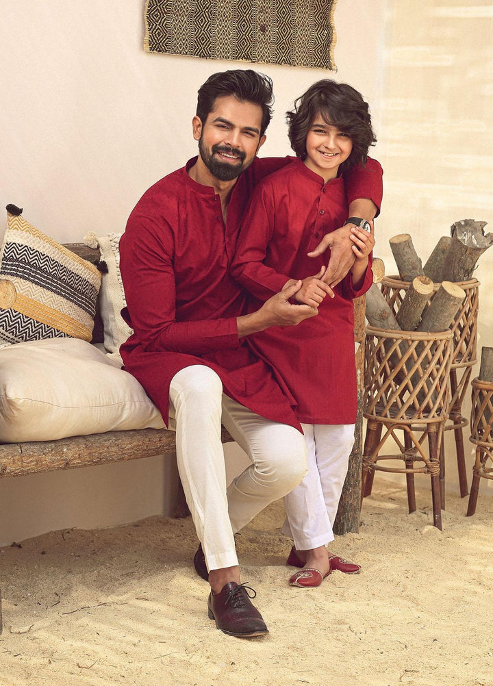 Istor Cotton Formal Kurta for Men -  MAHROON IST-78