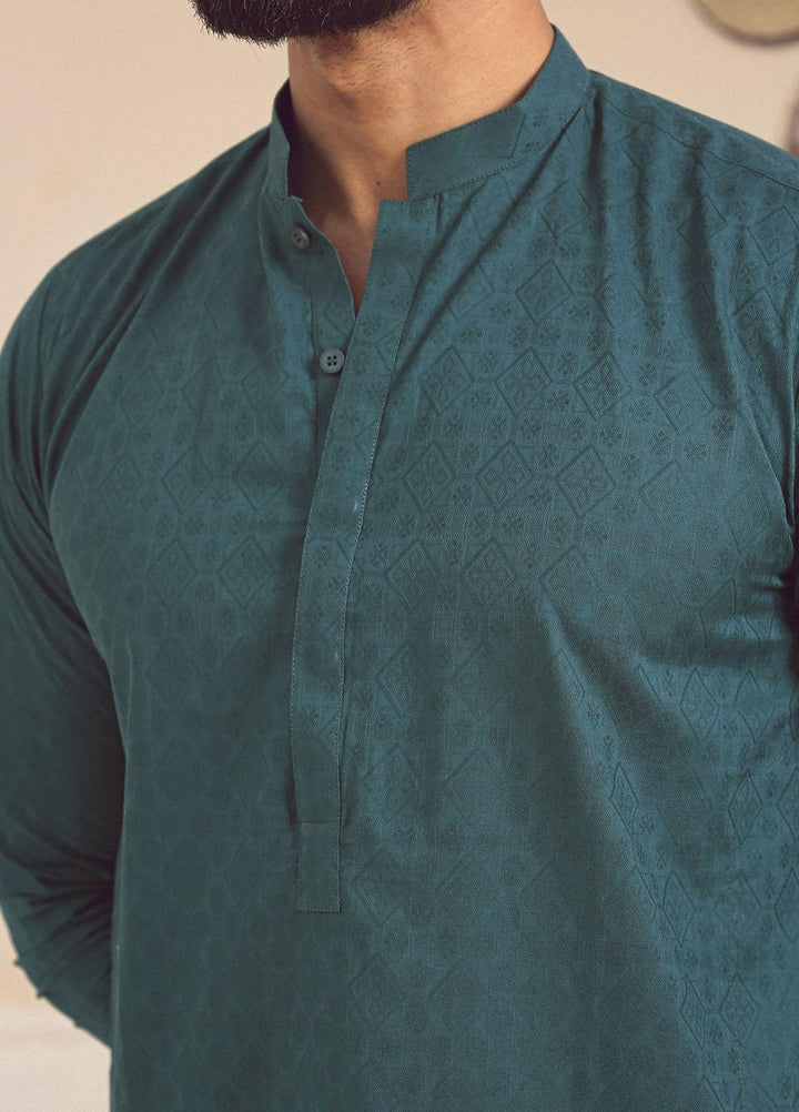 Istor Cotton Formal Kurta for Men -  GREEN IST-79