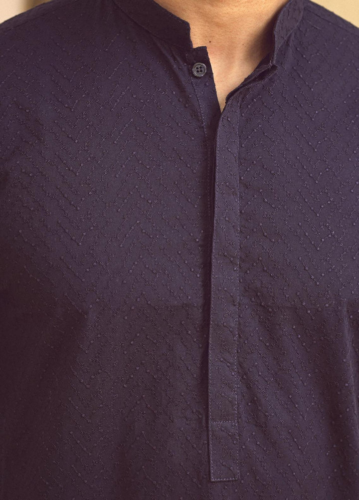 Istor Cotton Formal Kurta for Men -  NAVY IST-82