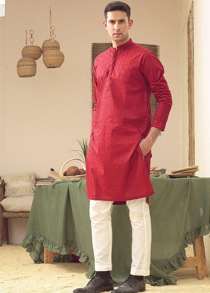 Istor Cotton Formal Kurta for Men -  MAHROON IST-67