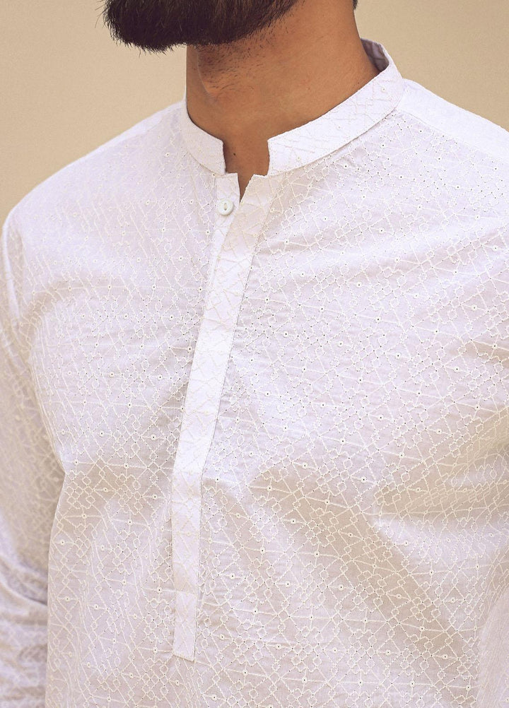 Istor Cotton Formal Kurta for Men -  WHITE IST-70