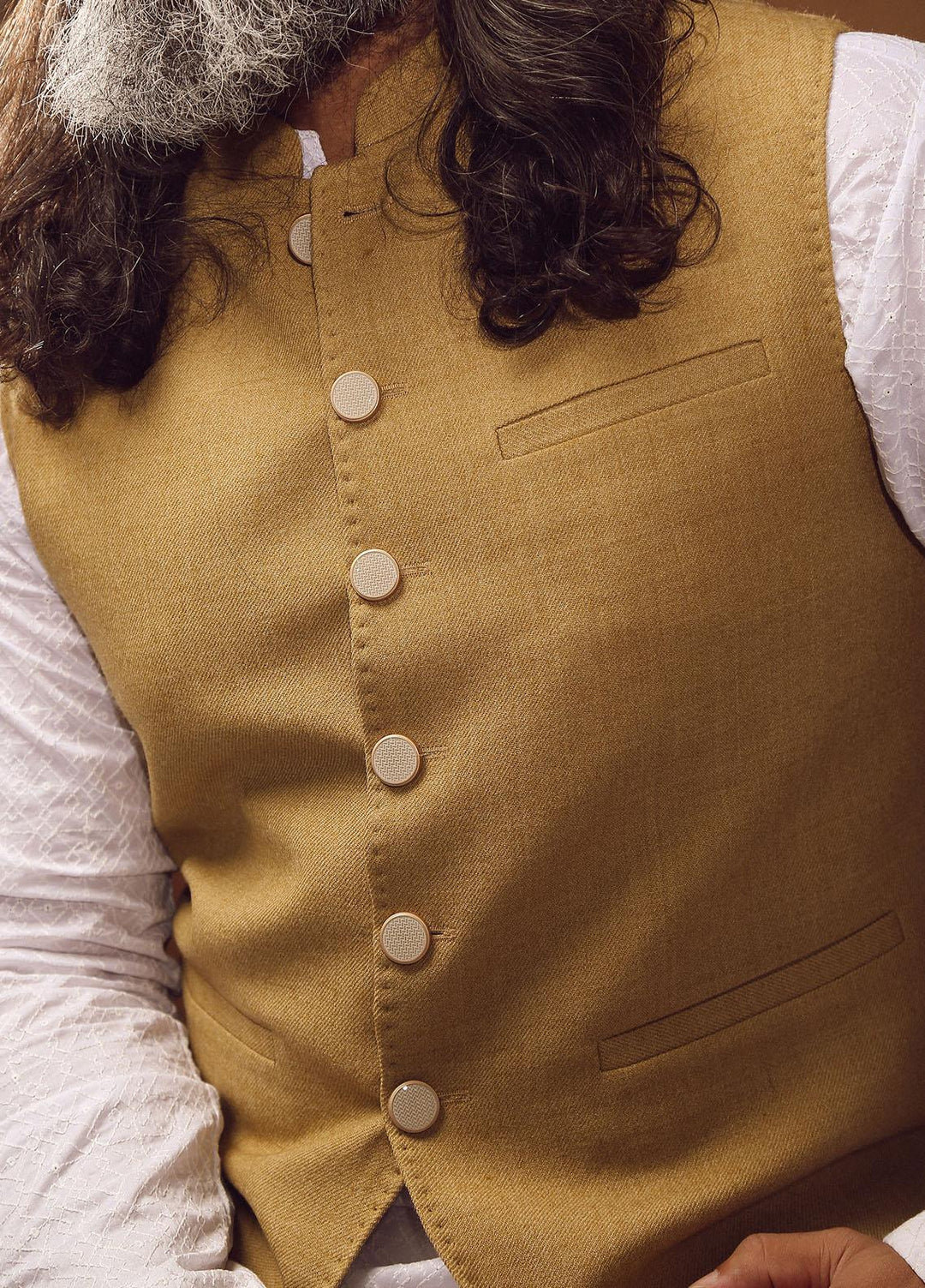 Istor Wool Formal Waistcoat for Men -  IST-58 Wool Blend Brown