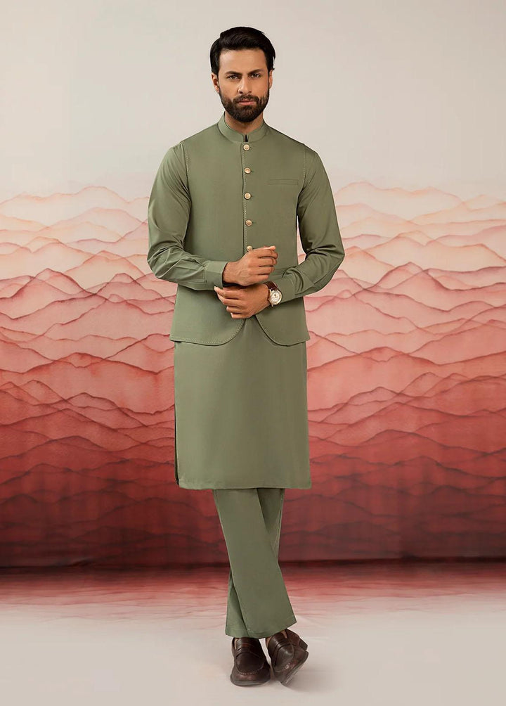 Istor Wash N Wear Formal Waistcoat for Men -  IST-120-MINT-GREEN