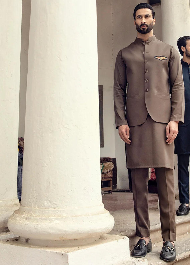 Istor Wool Formal Waistcoat for Men -  IST-71-Camel
