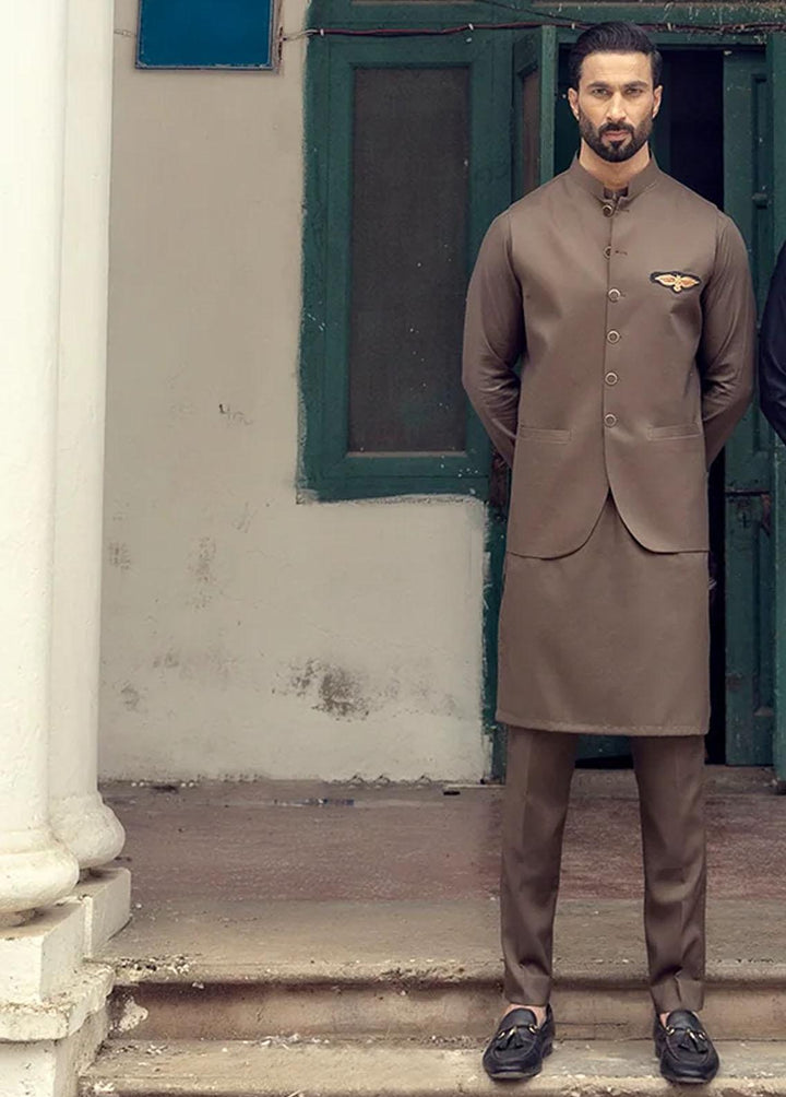 Istor Wool Formal Waistcoat for Men -  IST-71-Camel