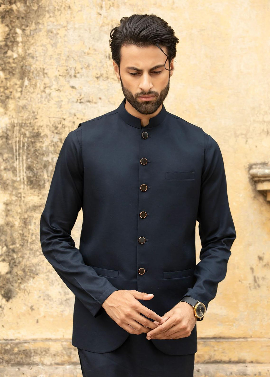 Istor Wool Formal Men Waistcoat -  IST-72-Navy