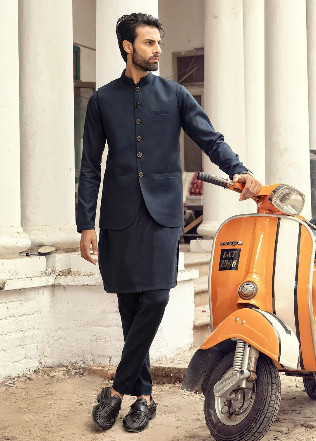 Istor Wool Formal Men Waistcoat -  IST-72-Navy
