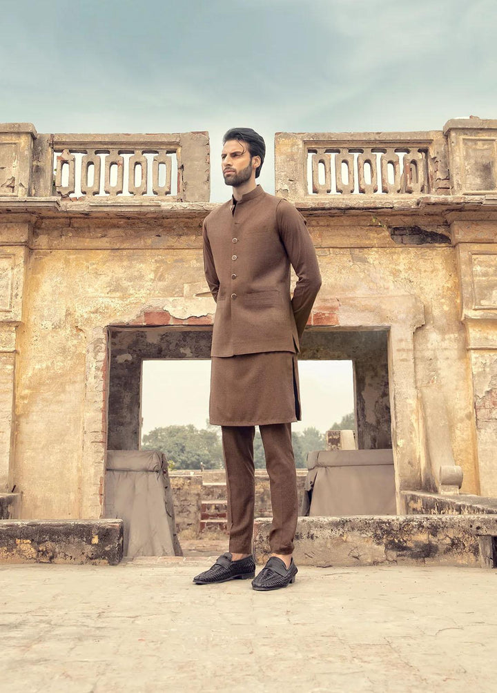 Istor Wool Formal Waistcoat for Men -  IST-73-Camel