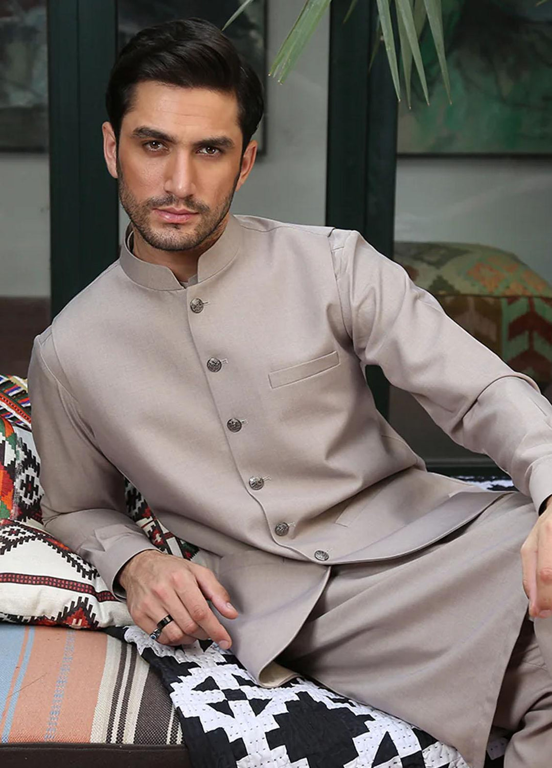 Istor Wash N Wear Formal Men Waistcoat -  PARAMOUNT SAND IST-152