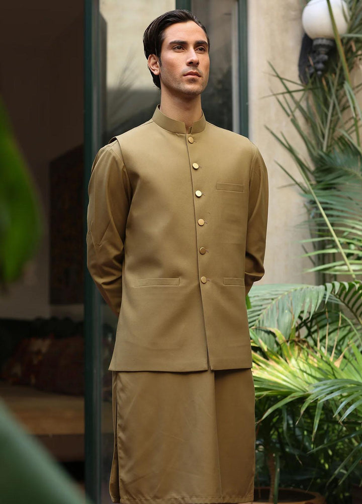 Istor Wash N Wear Formal Waistcoat for Men -  SUPREME CAMEL IST-146
